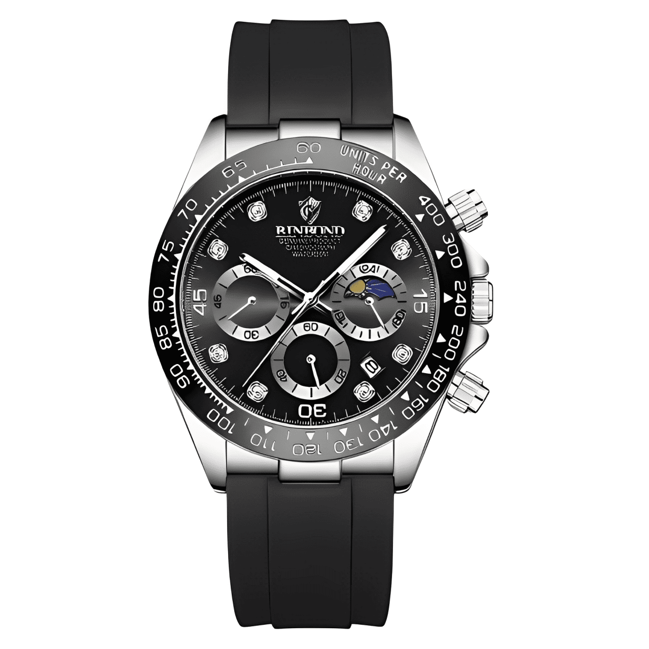 BINBONG Relógio Masculino de Pulso Quartzo Luxo Casual