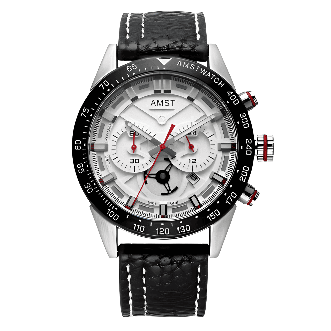 Relógio Masculino AMST Luxo Quartzo Pulseira de Couro