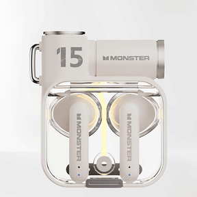 Fone de Ouvido Bluetooth Gamer Monster XKT15 TWS  Cancelamento de Ruído, Baixa Latência e RGB Flip