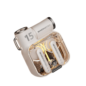 Fone de Ouvido Bluetooth Gamer Monster XKT15 TWS  Cancelamento de Ruído, Baixa Latência e RGB Flip